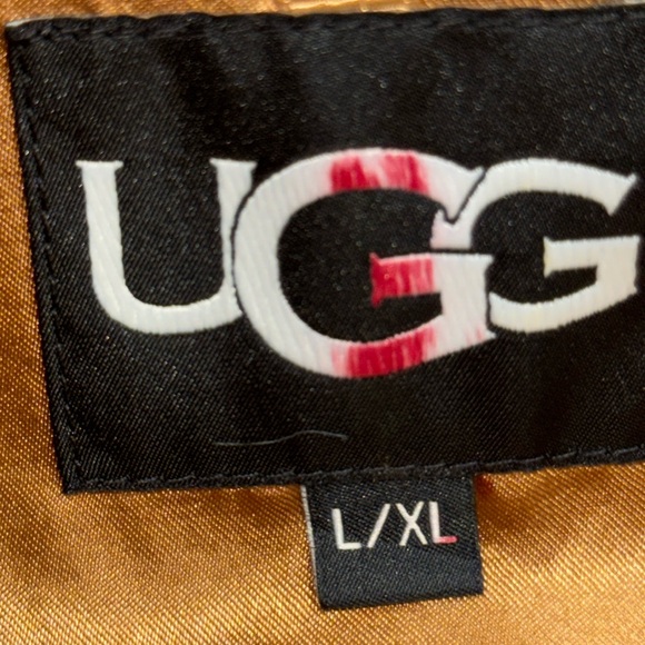 UGG ALESANDRA FAUX FUR WRAP COAT - Picture 3 of 3